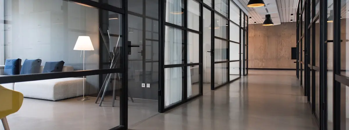 Bright living room windows with ceramic window film