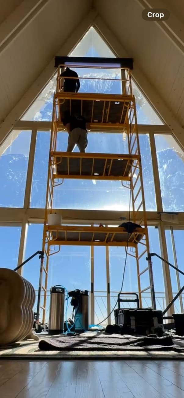A-Frame Window Install